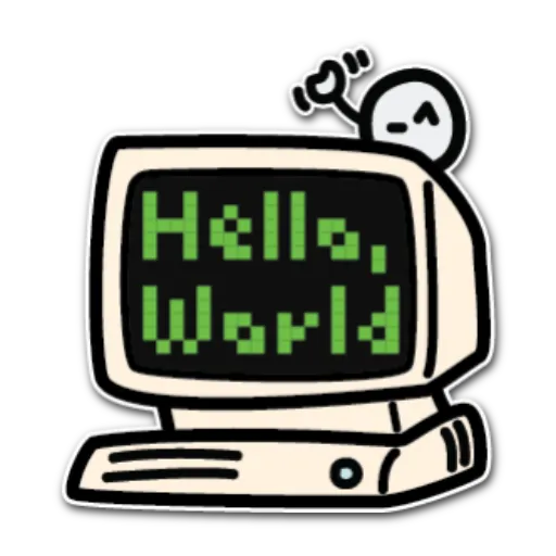 Caret Bytes 001 Sticker 01
